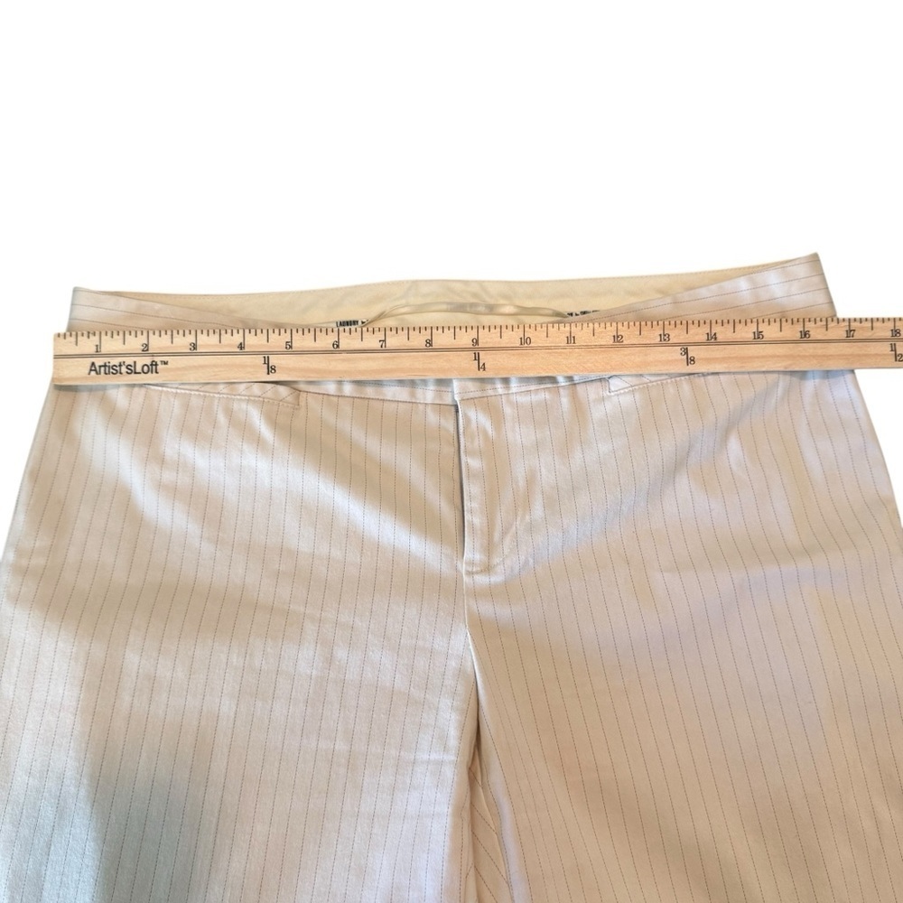 Laundry by Shelli Segal Pants Womens Career Dress Pants Striped Cream SIZE 10 - Picture 5 of 9